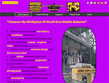 Tablet Screenshot of mobilecarnivalmuseum.com